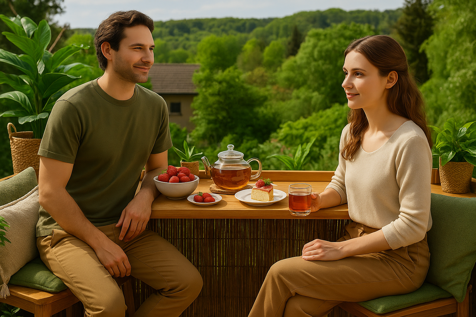 Handcrafted solid oak balcony table – foldable design for small spaces | Handgefertigter Balkontisch aus massiver Eiche – klappbares Design für kleine Balkone – Kraswood