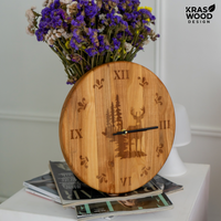 Handcrafted wall clock | KrasWood
