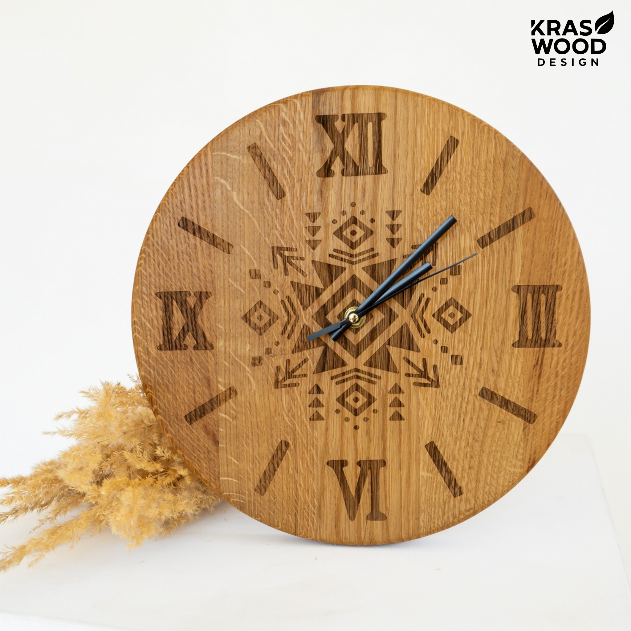 Handcrafted wall clock | KrasWood