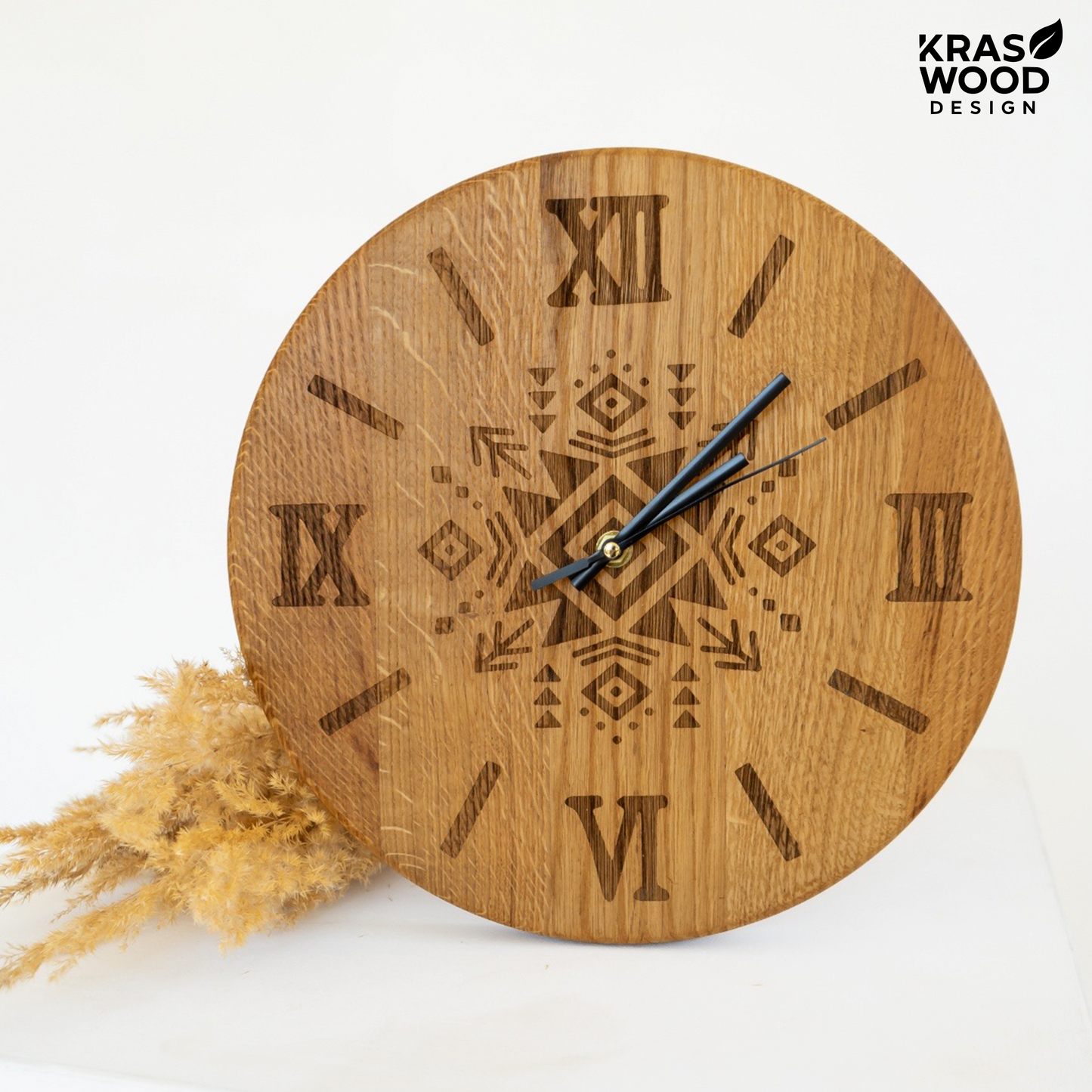 Handcrafted wall clock | KrasWood