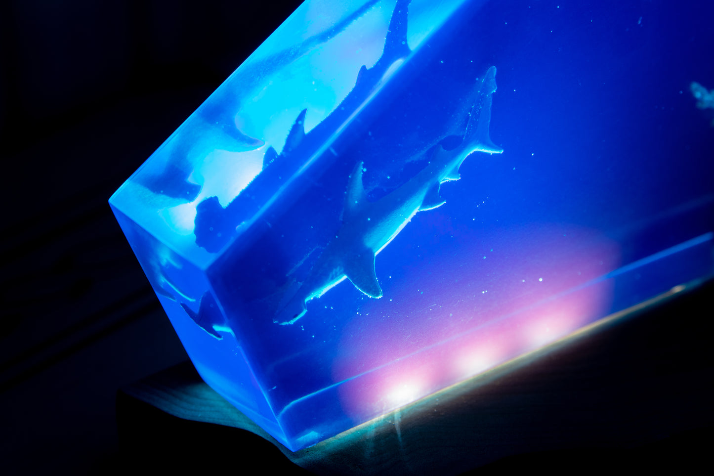 Handcrafted lamp made of wood and epoxy resin | KrasWood