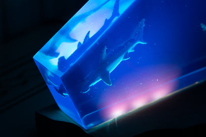Handcrafted lamp made of wood and epoxy resin | KrasWood