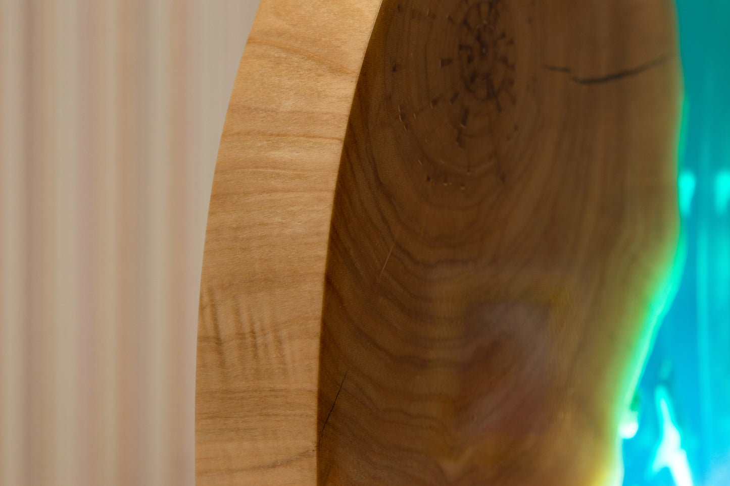 Handcrafted lamp made of wood and epoxy resin | KrasWood