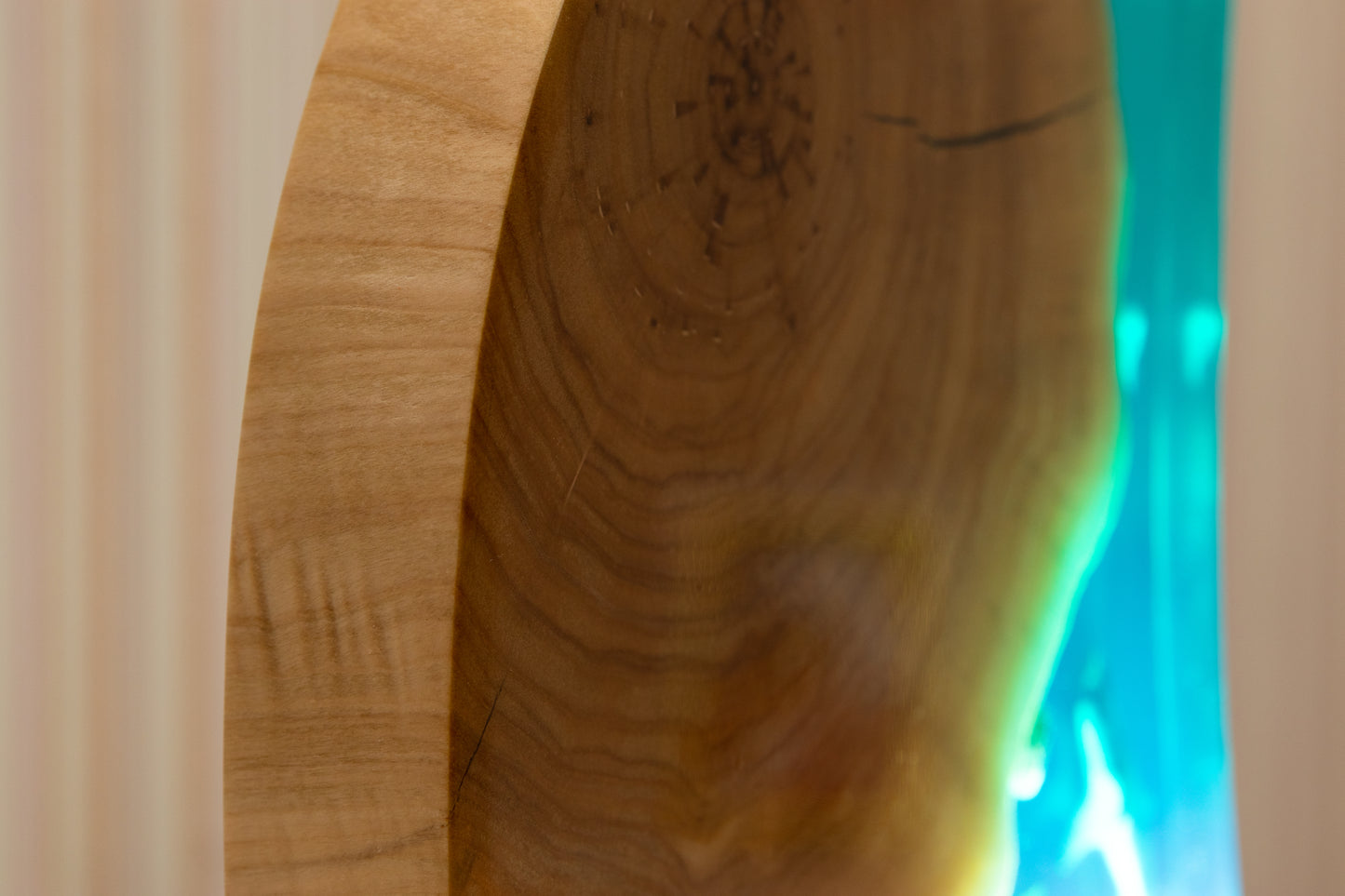 Handcrafted lamp made of wood and epoxy resin | KrasWood