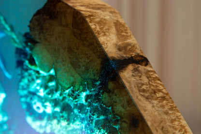 Handcrafted lamp made of wood and epoxy resin | KrasWood
